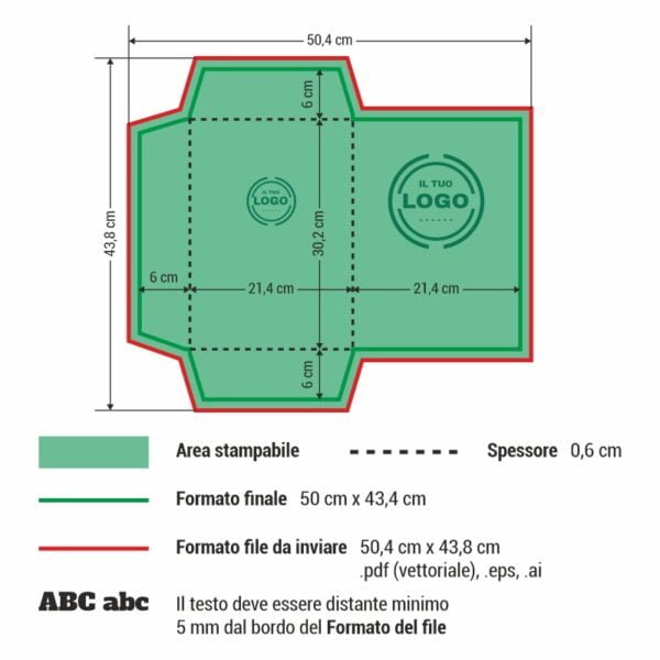 PrintOK - Cartelline 3 lembi template