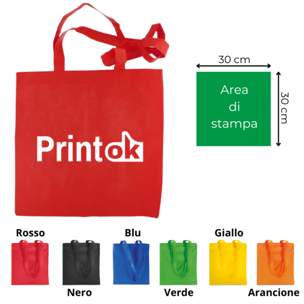 PrintOK - shopper in tnt manici lunghi template